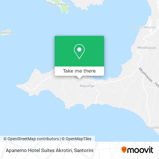 Apanemo Hotel Suites Akrotiri map