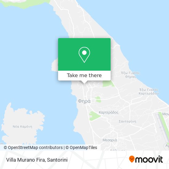 Villa Murano Fira map