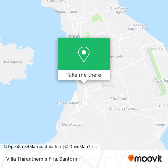 Villa Thiranthemis Fira map