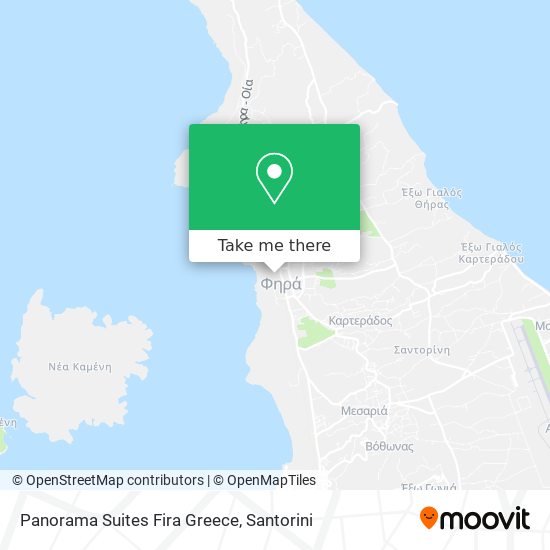 Panorama Suites Fira Greece map
