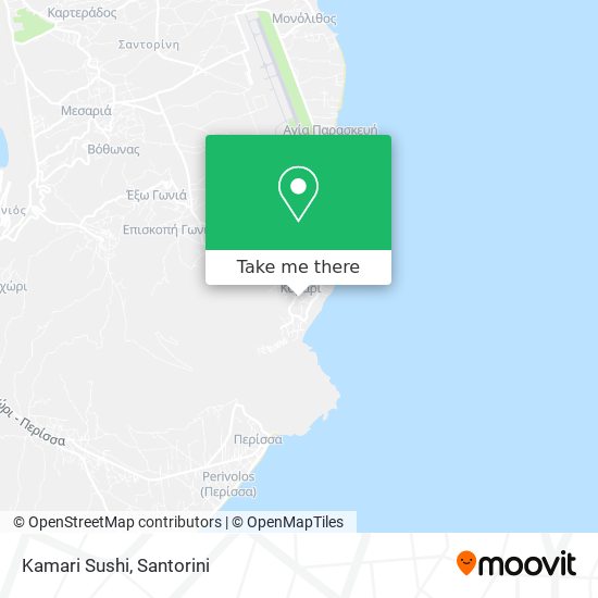 Kamari Sushi map