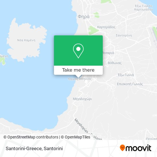Santorini-Greece map