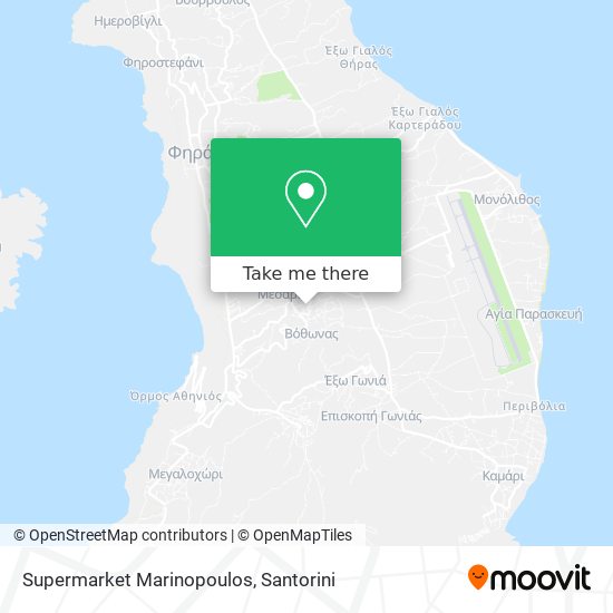 Supermarket Marinopoulos map