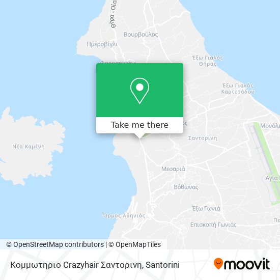 Κομμωτηριο Crazyhair Σαντορινη map