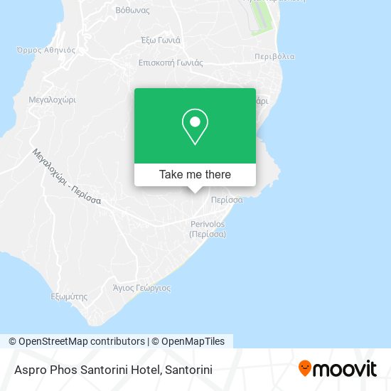 Aspro Phos Santorini Hotel map