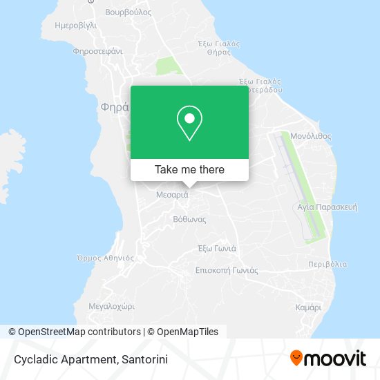 Cycladic Apartment map