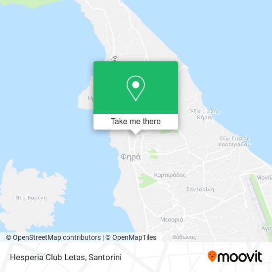 Hesperia Club Letas map