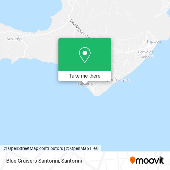Blue Cruisers Santorini map