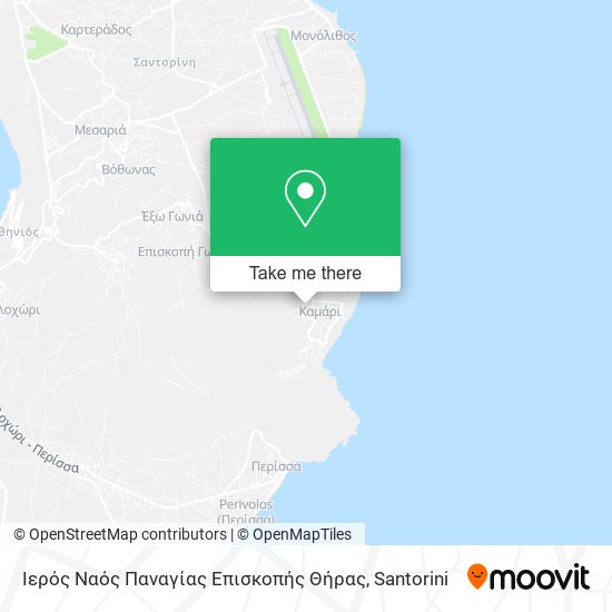 Ιερός Ναός Παναγίας Επισκοπής Θήρας map