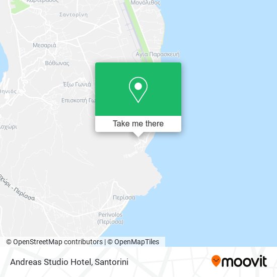 Andreas Studio Hotel map