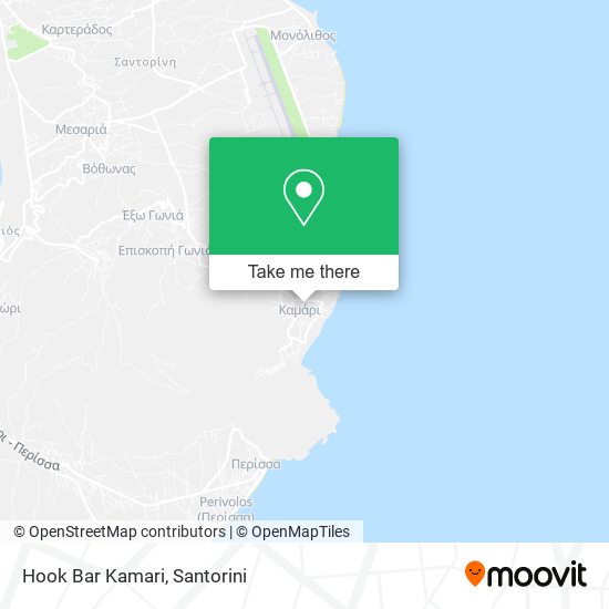 Hook Bar Kamari map