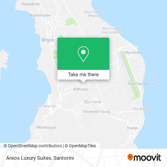 Areos Luxury Suites map