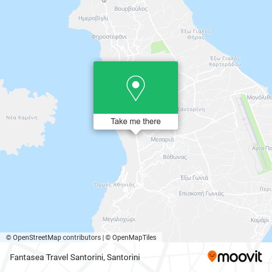 Fantasea Travel Santorini map