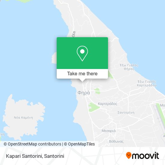 Kapari Santorini map