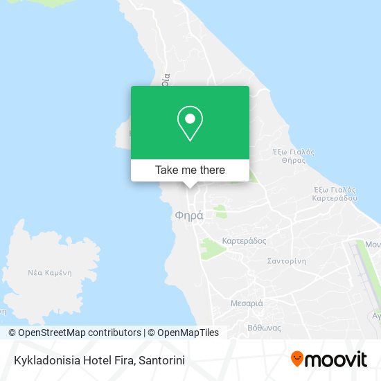 Kykladonisia Hotel Fira map