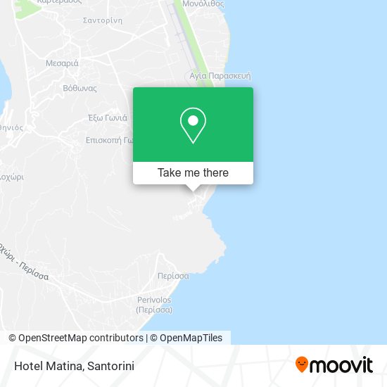 Hotel Matina map