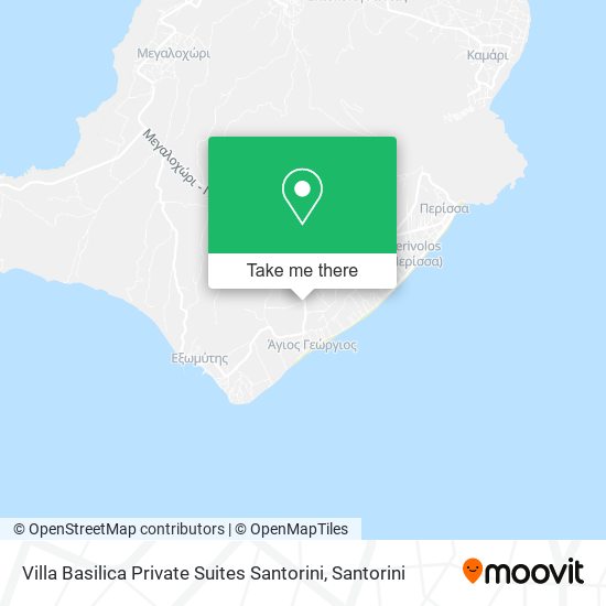 Villa Basilica Private Suites Santorini map