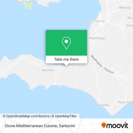 Dione Mediterranean Cuisine map