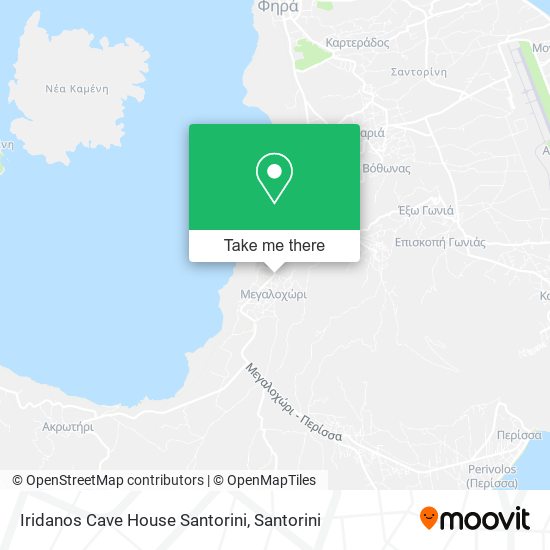 Iridanos Cave House Santorini map