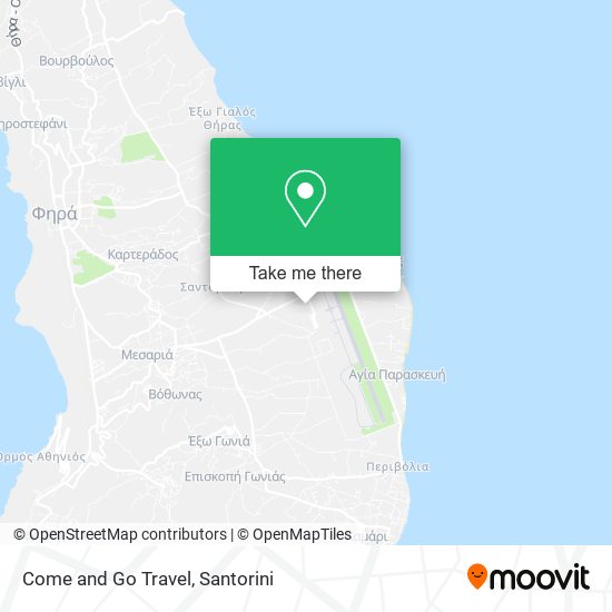Come and Go Travel map