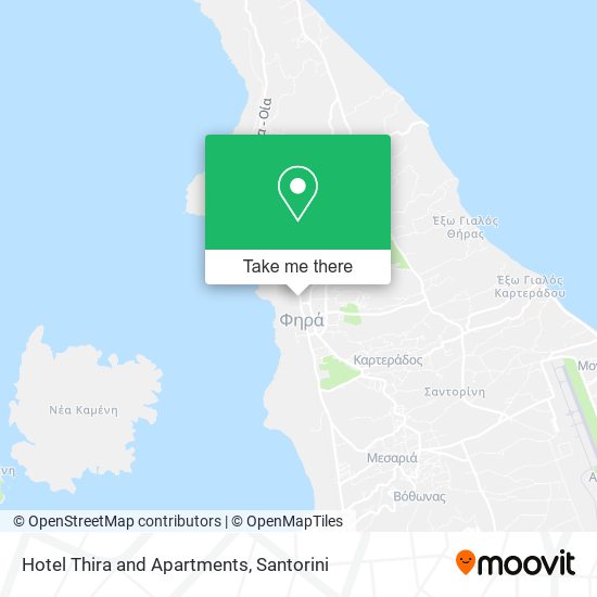 Hotel Thira and Apartments map