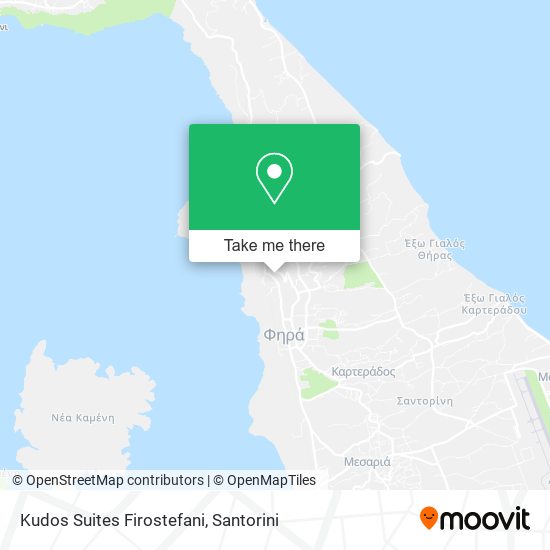 Kudos Suites Firostefani map