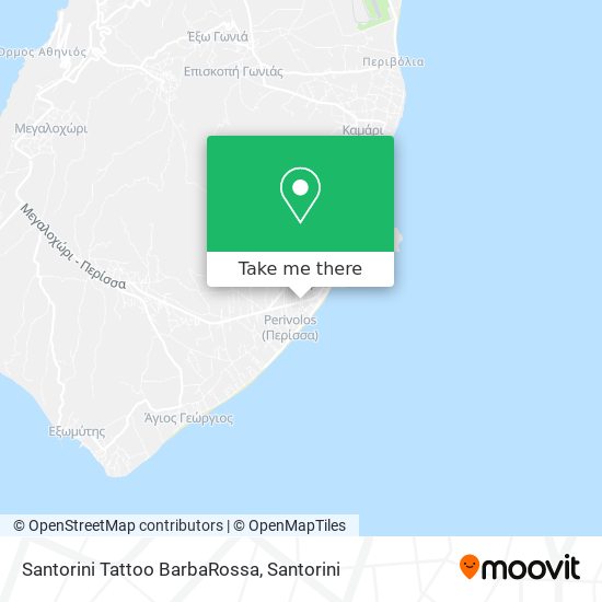Santorini Tattoo BarbaRossa map
