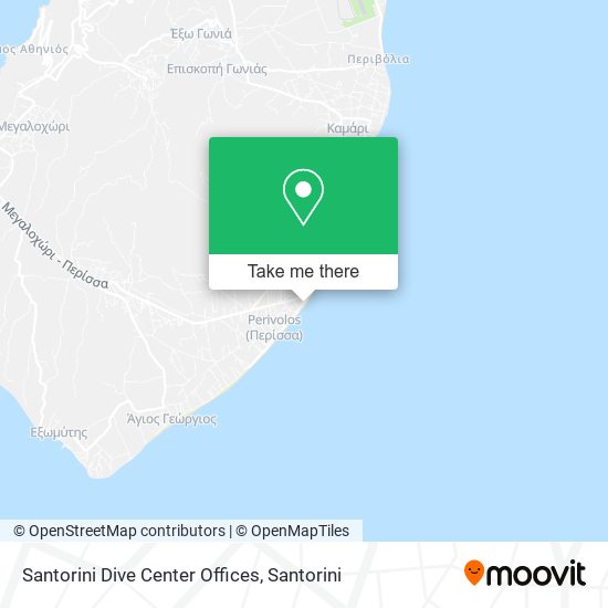 Santorini Dive Center Offices map