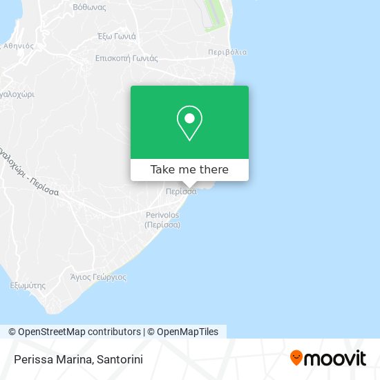 Perissa Marina map