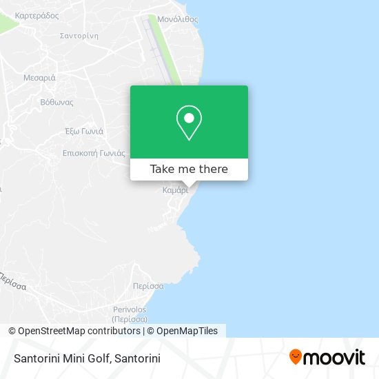 Santorini Mini Golf map