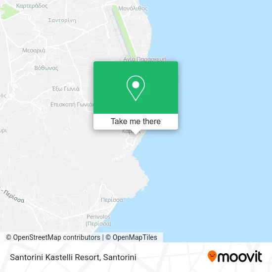 Santorini Kastelli Resort map