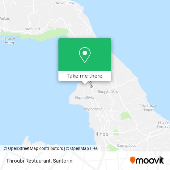 Throubi Restaurant map