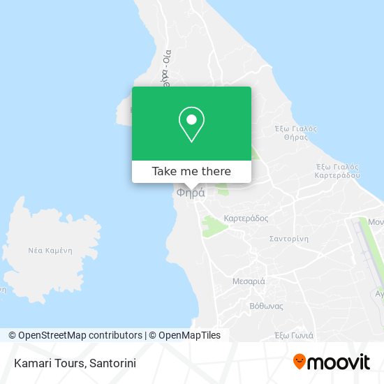 Kamari Tours map