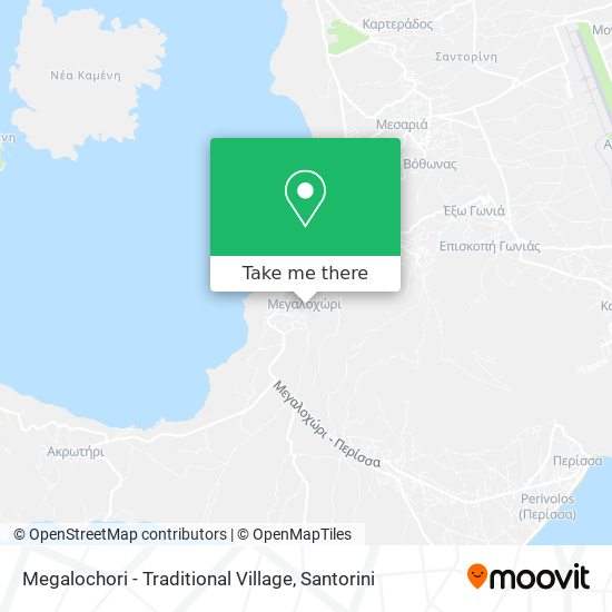 Megalochori - Traditional Village map