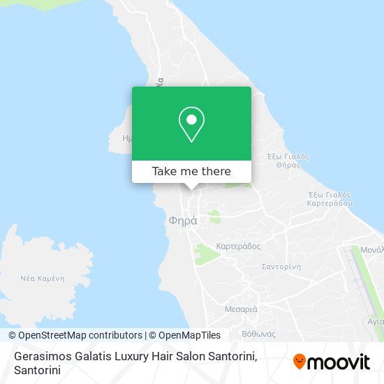 Gerasimos Galatis Luxury Hair Salon Santorini map