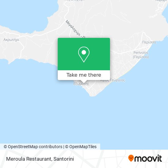 Meroula Restaurant map