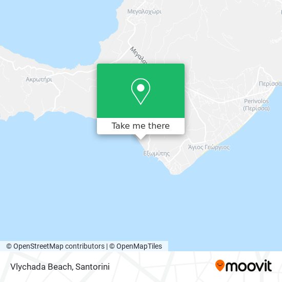 Vlychada Beach map