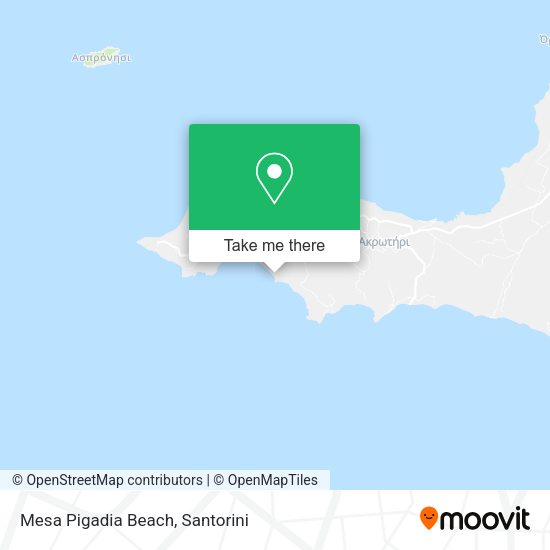 Mesa Pigadia Beach map