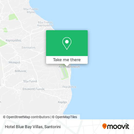 Hotel Blue Bay Villas map