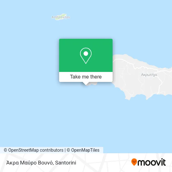 Άκρα Μαύρο Βουνό map