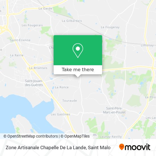 Zone Artisanale Chapelle De La Lande map