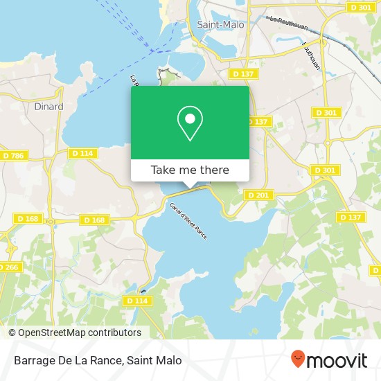 Barrage De La Rance map