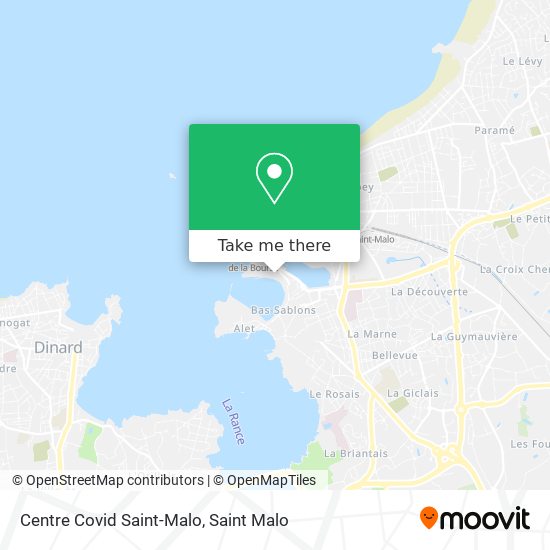 Mapa Centre Covid Saint-Malo