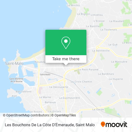 Les Bouchons De La Côte D'Émeraude map