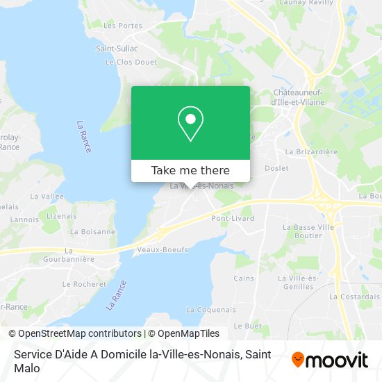 Service D'Aide A Domicile la-Ville-es-Nonais map
