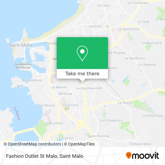 Fashion Outlet St Malo map