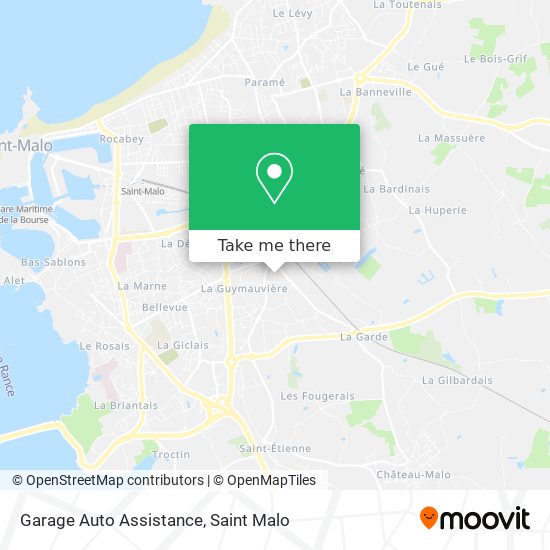 Garage Auto Assistance map