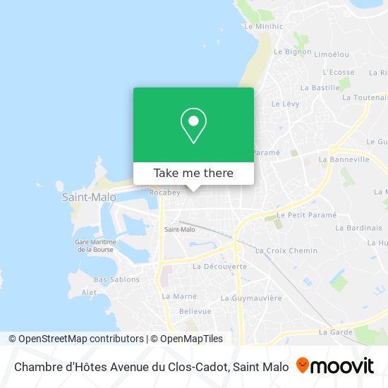 Chambre d'Hôtes Avenue du Clos-Cadot map