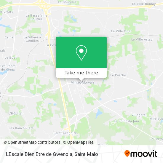 Mapa L'Escale Bien Etre de Gwenola