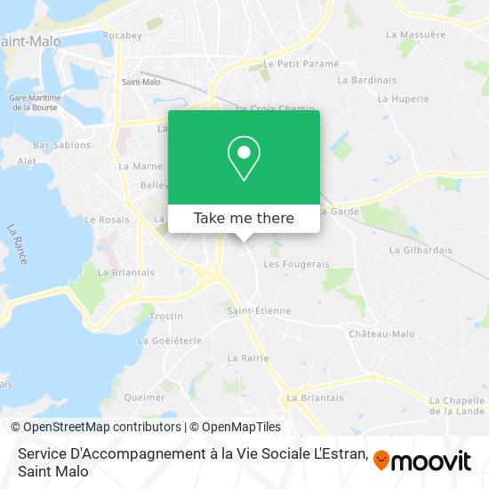Service D'Accompagnement à la Vie Sociale L'Estran map